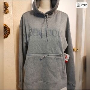 Reebok flint gray hoodie New w/tag. Size Large.